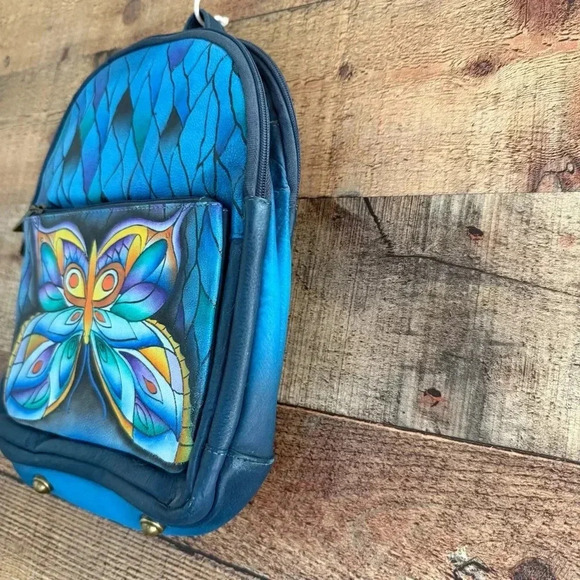 NWT Sukriti Kolkata Handbag Collection One Of A Kind Hand painted- Leather - Picture 2 of 11